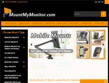 Tablet Screenshot of mountmymonitor.com